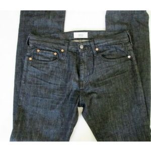 SIMON SPURR 32 Straight Leg Jeans in Dark Resin